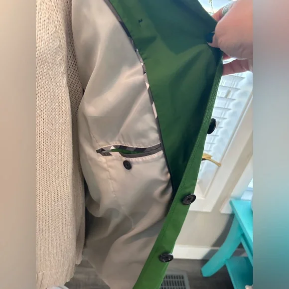 Fuchs Schmitt green 3/4 length trench rain coat in excellent condition size XL. - Picture 4 of 7